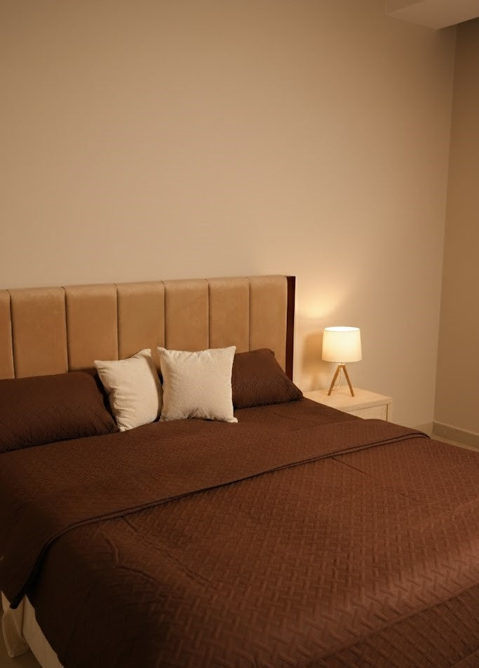 Ultra Sonic Brown Bedsheet