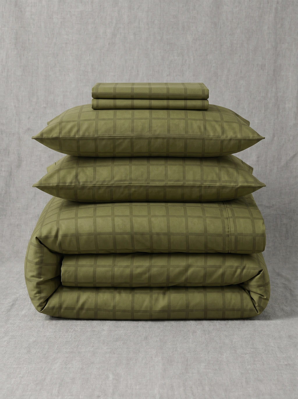 Green Cotton Sateen Duvet Cover (set)