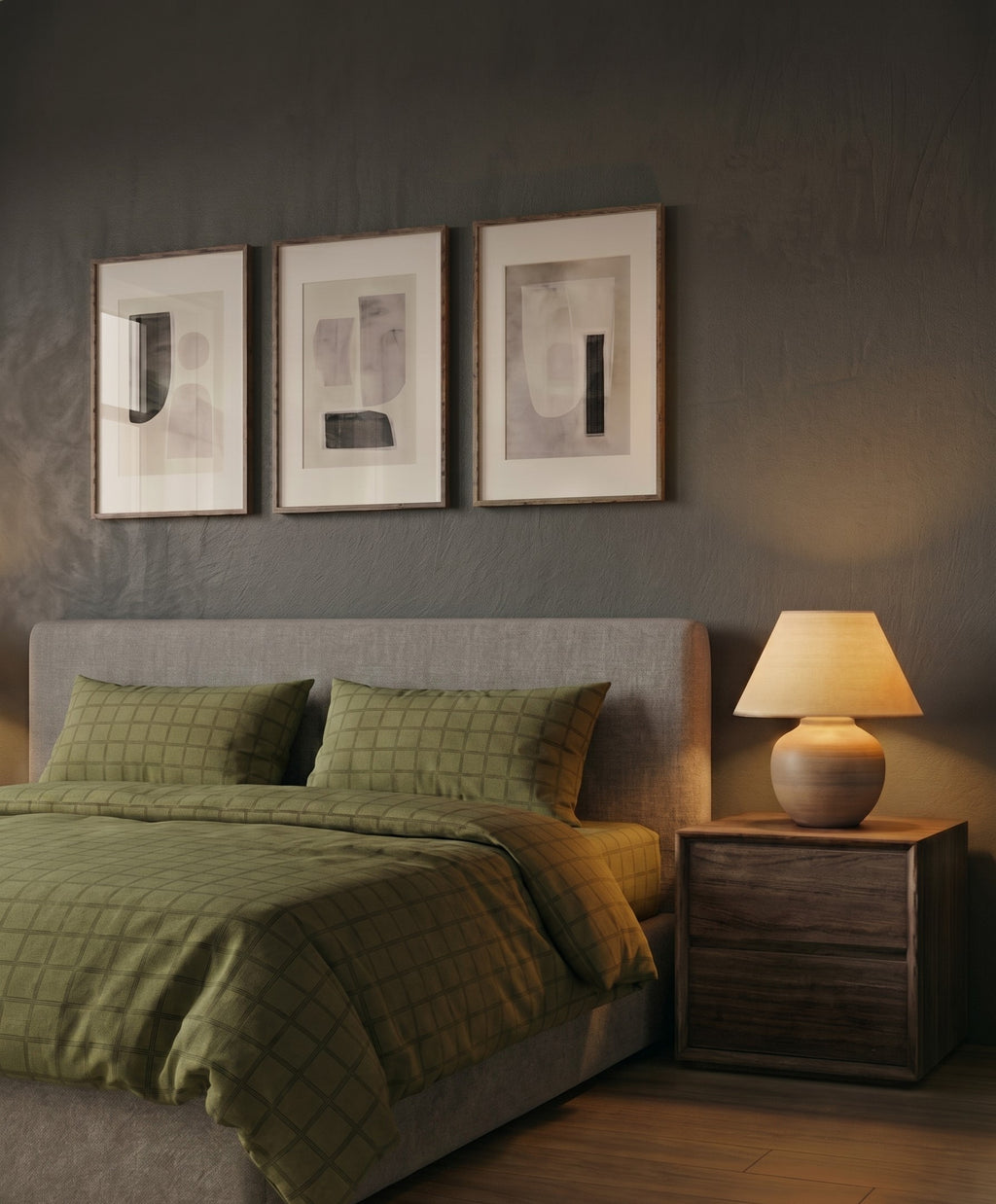 Green Cotton Sateen Duvet Cover (set) - image 4