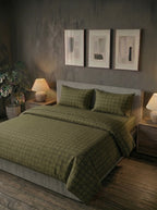 Green Cotton Sateen Duvet Cover (set) - image 5