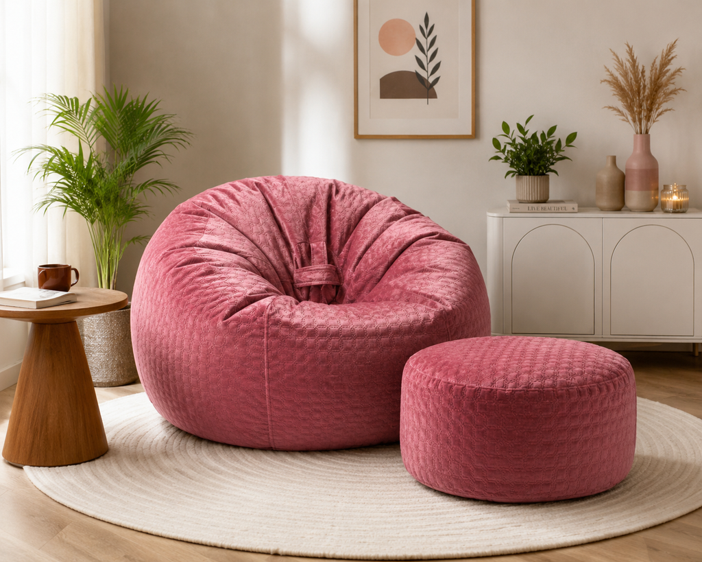 Premium Velvet Bean Bag Chair – Soft & Stylish Comfort