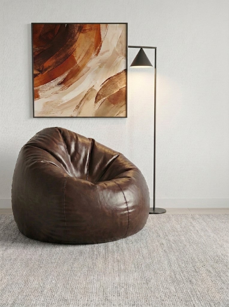 XL Premium Bean Bag Chair – Brown without footer
